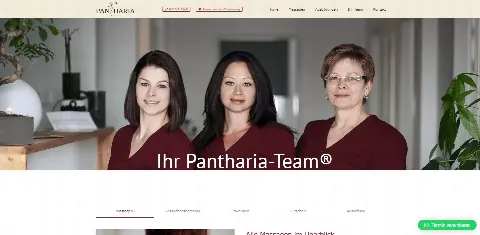 Website Pantharia Gesundheitszentrum