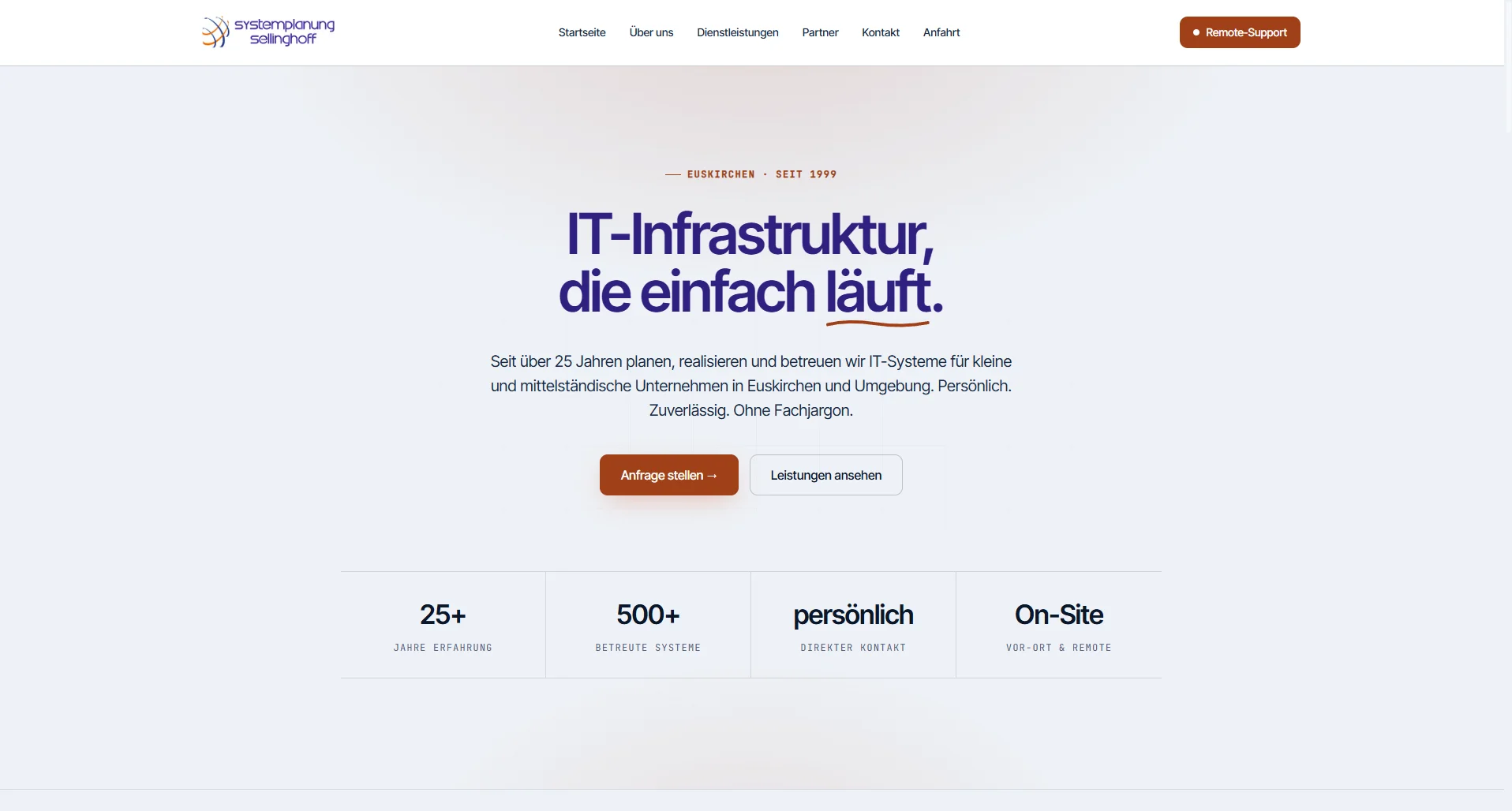 Website Systemplanung Sellinghoff