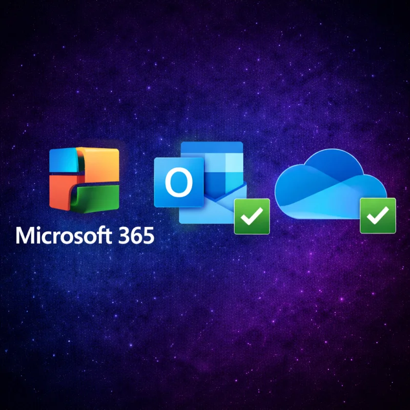 Microsoft 365 / Outlook / OneDrive Setup (1 Nutzer)